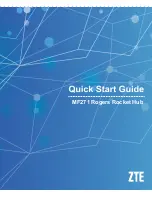 Zte MF271 Quick Start Manual preview