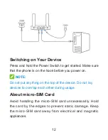 Preview for 12 page of Zte MF275R User Manual