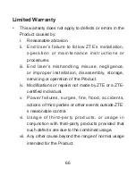 Preview for 66 page of Zte MF275R User Manual