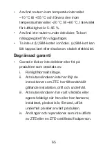 Preview for 65 page of Zte MF286 Getting Started