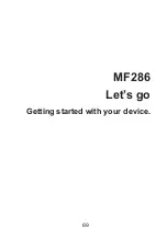 Preview for 69 page of Zte MF286 Getting Started