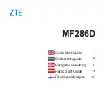 Предварительный просмотр 1 страницы Zte MF286D Quick Start Manual