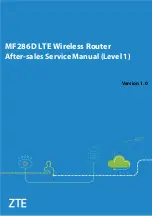 Предварительный просмотр 1 страницы Zte MF286D Service Manual