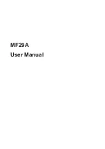 Zte MF29A User Manual preview