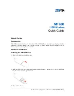 Zte MF680 Quick Manual preview