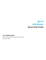 Zte MF710 Quick Start Manual preview