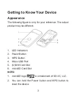 Preview for 3 page of Zte MF83M Quick Manual