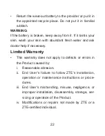 Preview for 22 page of Zte MF83M Quick Manual