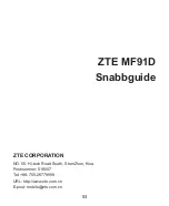 Preview for 53 page of Zte MF91D Quick Manual