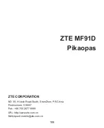 Preview for 105 page of Zte MF91D Quick Manual