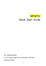 Zte MF927U Quick Start Manual preview