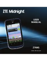 Preview for 1 page of Zte Midnight Z768G User Manual