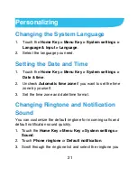 Preview for 21 page of Zte N850 User Manual