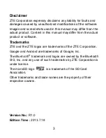 Preview for 3 page of Zte N861 User Manual