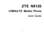 Предварительный просмотр 1 страницы Zte N9120 User Manual