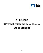 Preview for 1 page of Zte Open User Manual