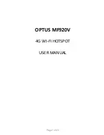 Zte OPTUS MF920V User Manual preview