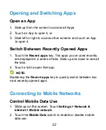 Preview for 22 page of Zte Optus P500 User Manual