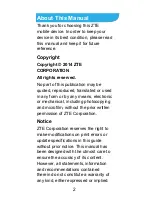 Preview for 2 page of Zte Q301C User Manual