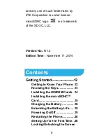 Preview for 4 page of Zte Q301C User Manual