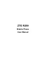 Zte R259 User Manual preview