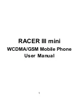 Preview for 1 page of Zte RACER III mini User Manual