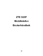 Preview for 64 page of Zte S207 User Manual