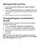 Preview for 17 page of Zte T22 User Manual