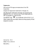 Preview for 3 page of Zte T81 Quick Start Manual