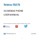 Zte Telstra F327S User Manual предпросмотр