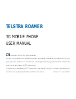 Предварительный просмотр 1 страницы Zte TELSTRA ROAMER User Manual