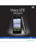 Preview for 1 page of Zte Unico LTE Z930L Manual