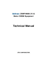 Preview for 1 page of Zte Unitrans ZXMP M600 Technical Instructions