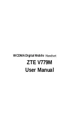 Предварительный просмотр 1 страницы Zte V779M User Manual