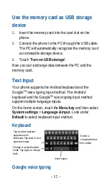 Preview for 13 page of Zte V779M User Manual