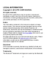 Preview for 2 page of Zte V790 User Manual