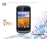 Zte v791 User Manual preview