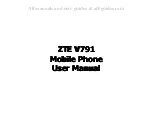 Preview for 3 page of Zte v791 User Manual