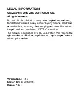 Preview for 2 page of Zte VF945 User Manual