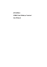 Zte WF832 User Manual preview