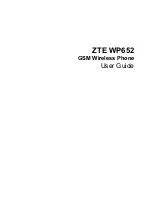 Предварительный просмотр 1 страницы Zte WP652 User Manual