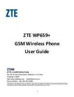 Zte WP659+ User Manual preview