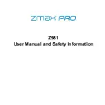 Zte Z MAX PRO User Manual And Safety Information preview