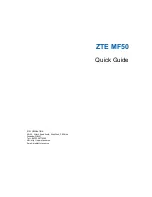 Zte z Quick Manual preview