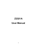 Preview for 1 page of Zte Z2321A User Manual