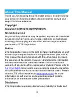 Preview for 2 page of Zte Z2321A User Manual