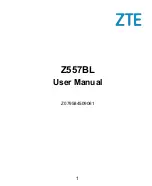 Zte Z557BL User Manual preview