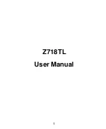 Zte Z718TL User Manual preview