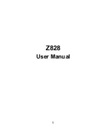 Preview for 1 page of Zte z828 User Manual