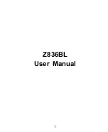 Zte Z836BL User Manual preview